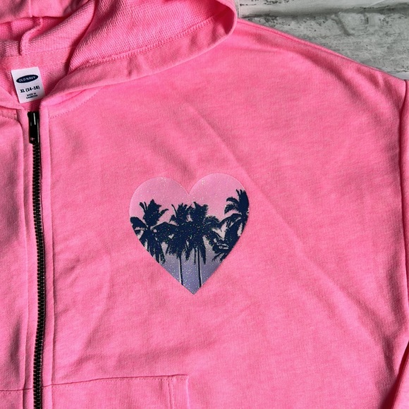 OLD NAVY | GIRL'S FRONT ZIP HOODIE - Picture 5 of 8